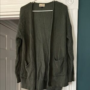 Sage Green Knit Cardigan
